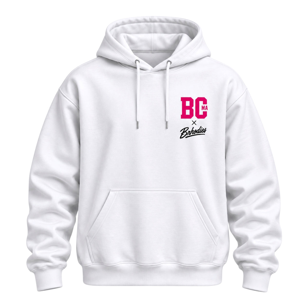 BCMA Γ BRHODIES COLLAB WHITE /PINK HOODIE π
