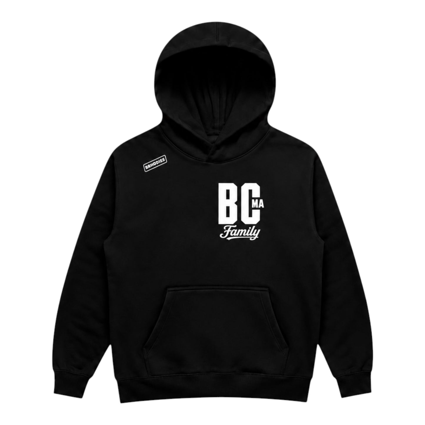 BCMA × BRHODIES — SZN I PREMIUM HOODIE (black/white)