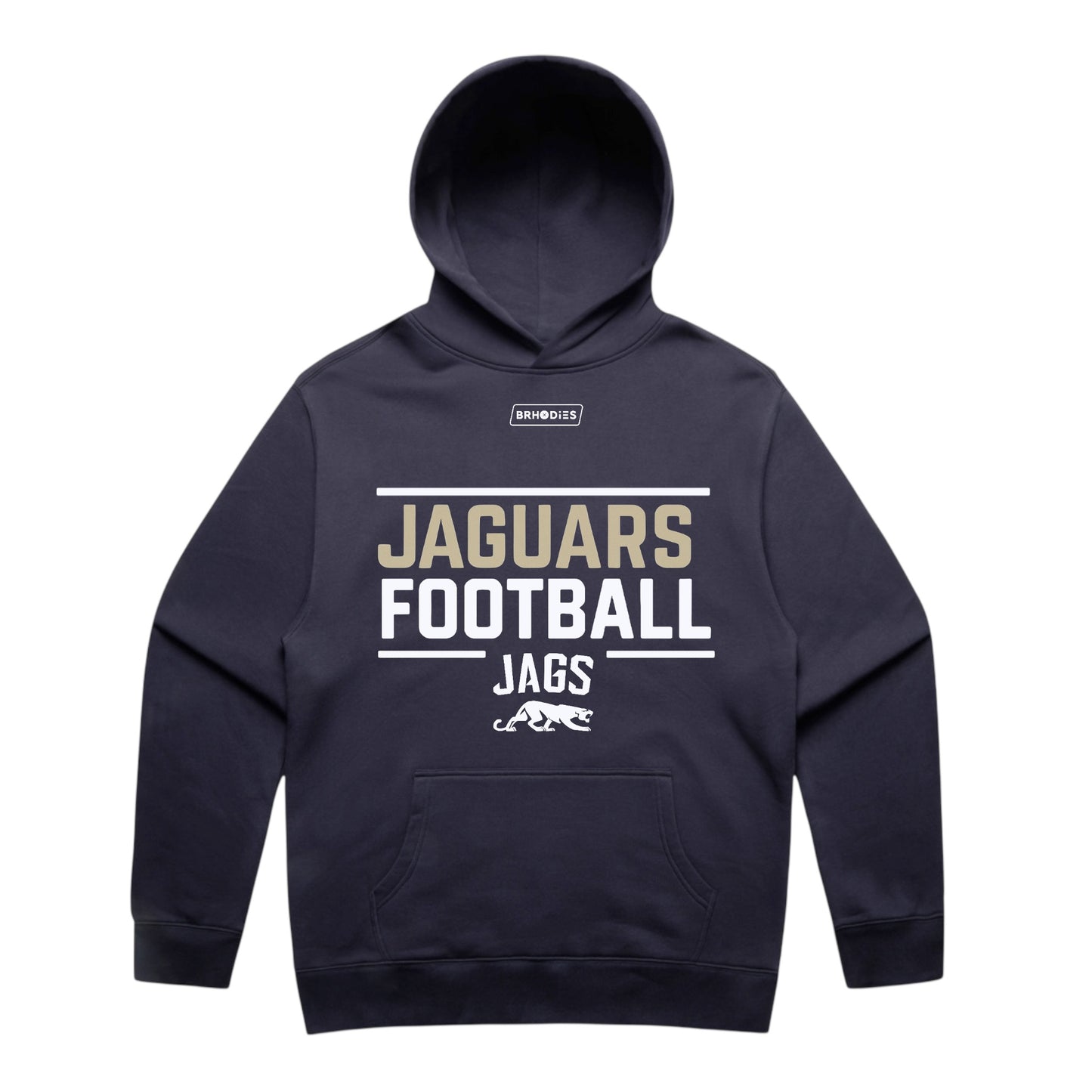 Jags Football Print Hoodie (faded black)