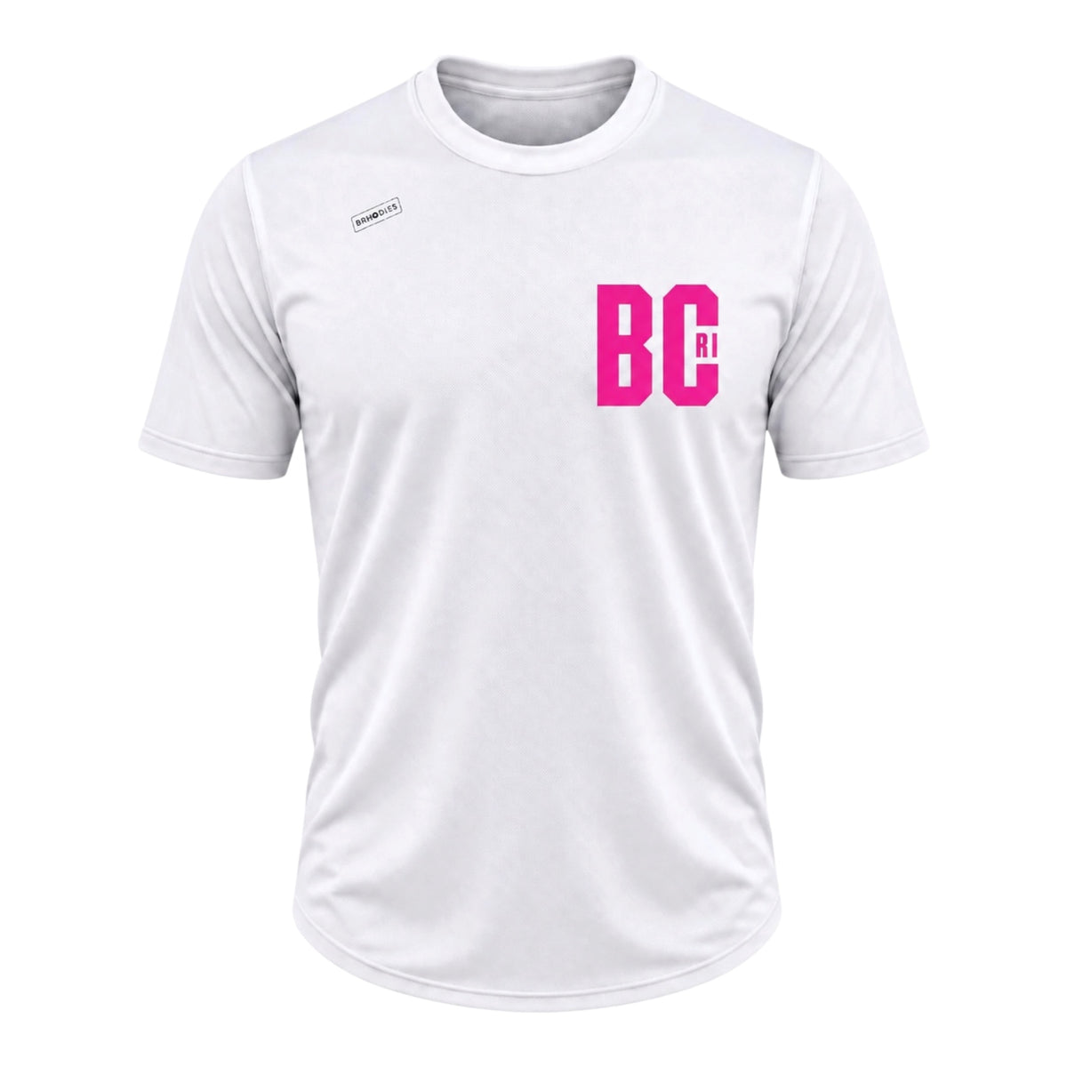 BCRI x Brhodies Player Issued Mesh Compression Tee (white/pink)