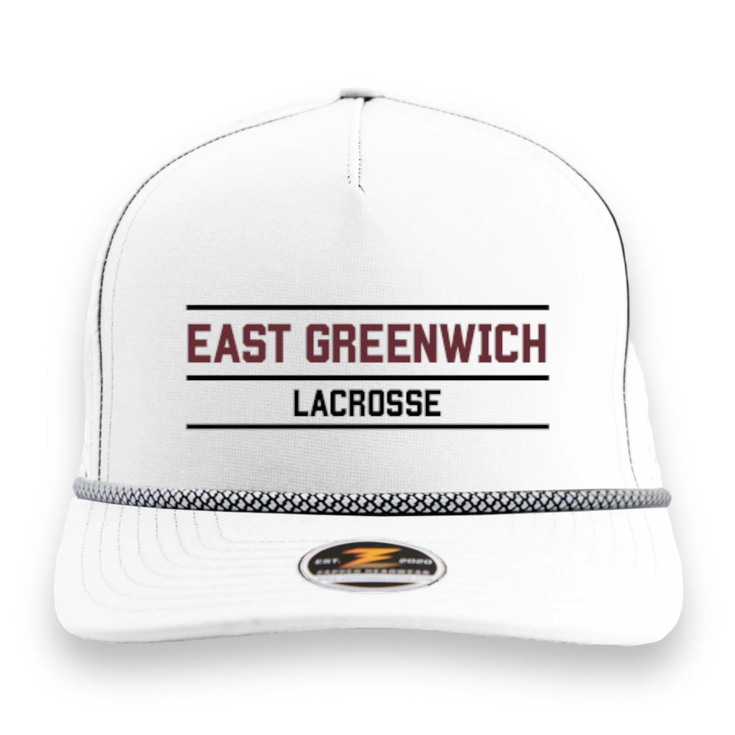 East Greenwich Lacrosse Premium Snapback (white 5-panel)