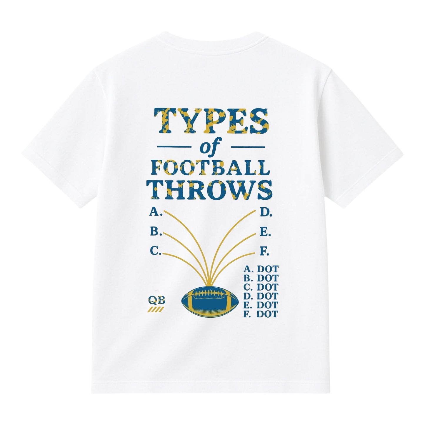 TYPES OF FOOTBALL THROWS - CLASSIC TEE