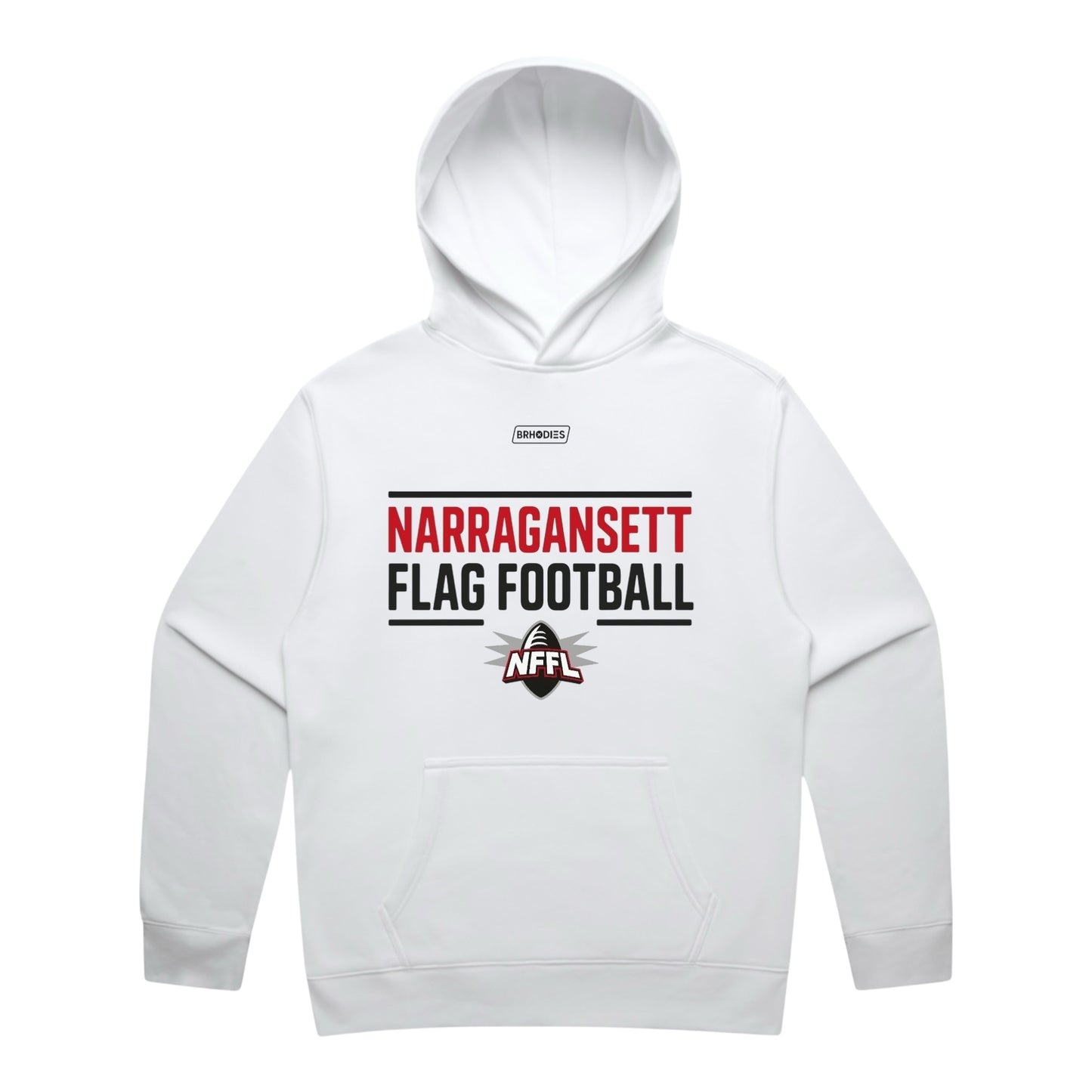 Gansett Flag Hoodie (white)