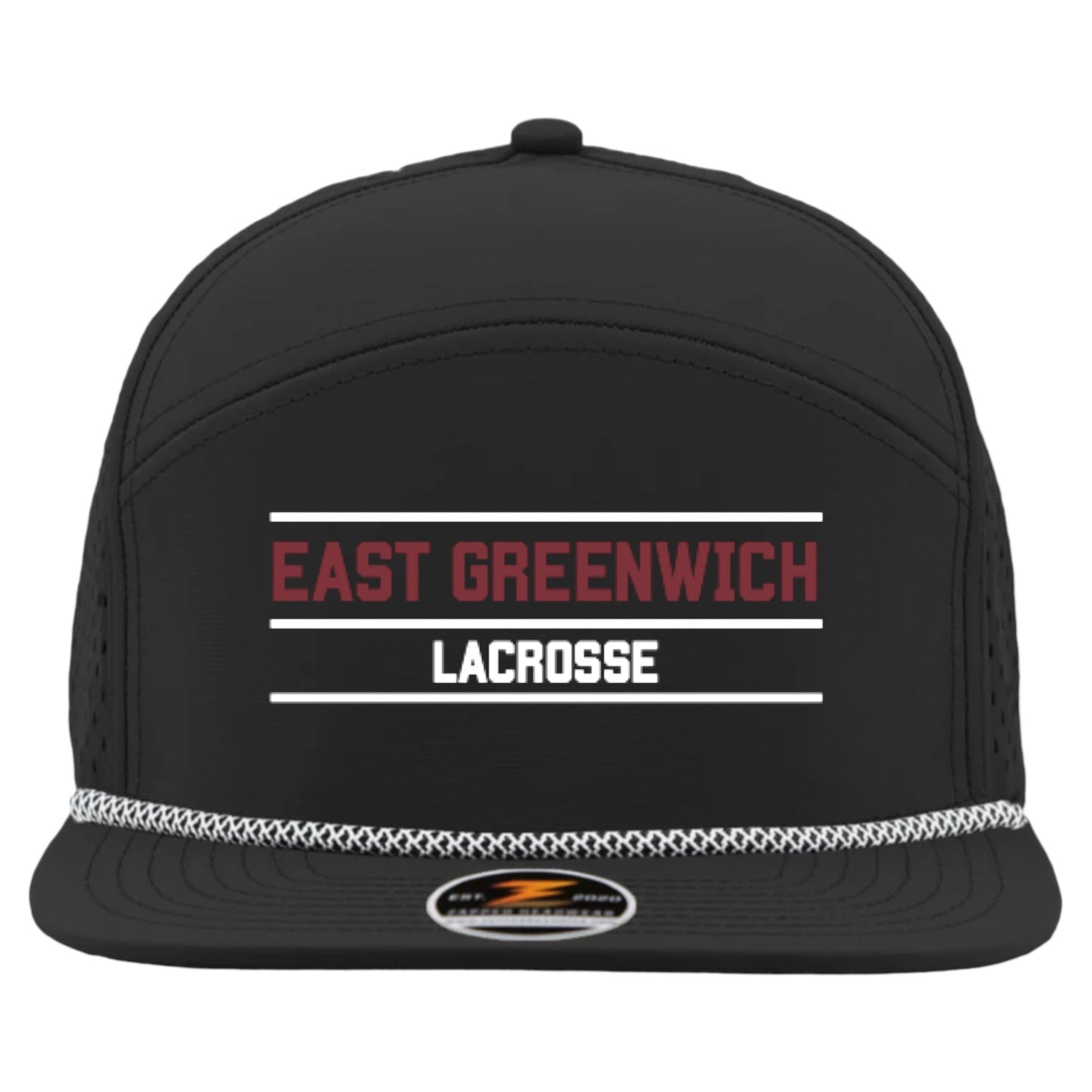 East Greenwich Lacrosse Premium Snapback (black 7-panel)