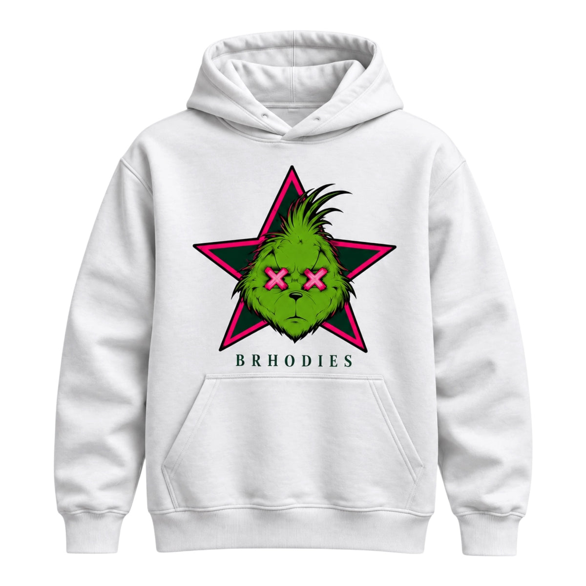 BRHODIES × GRINCH — STEAL WINS WHITE HOODIE