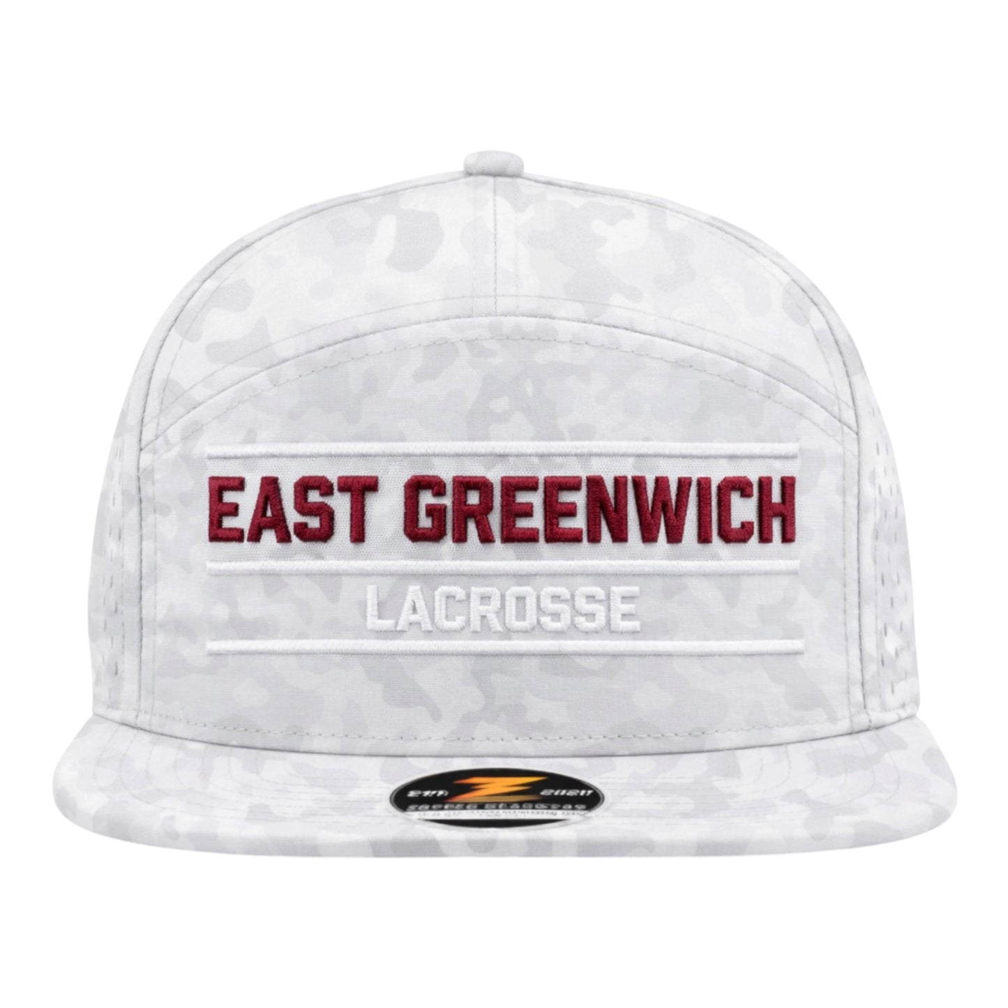 East Greenwich Lacrosse Premium Snapback (white camo 7-panel)