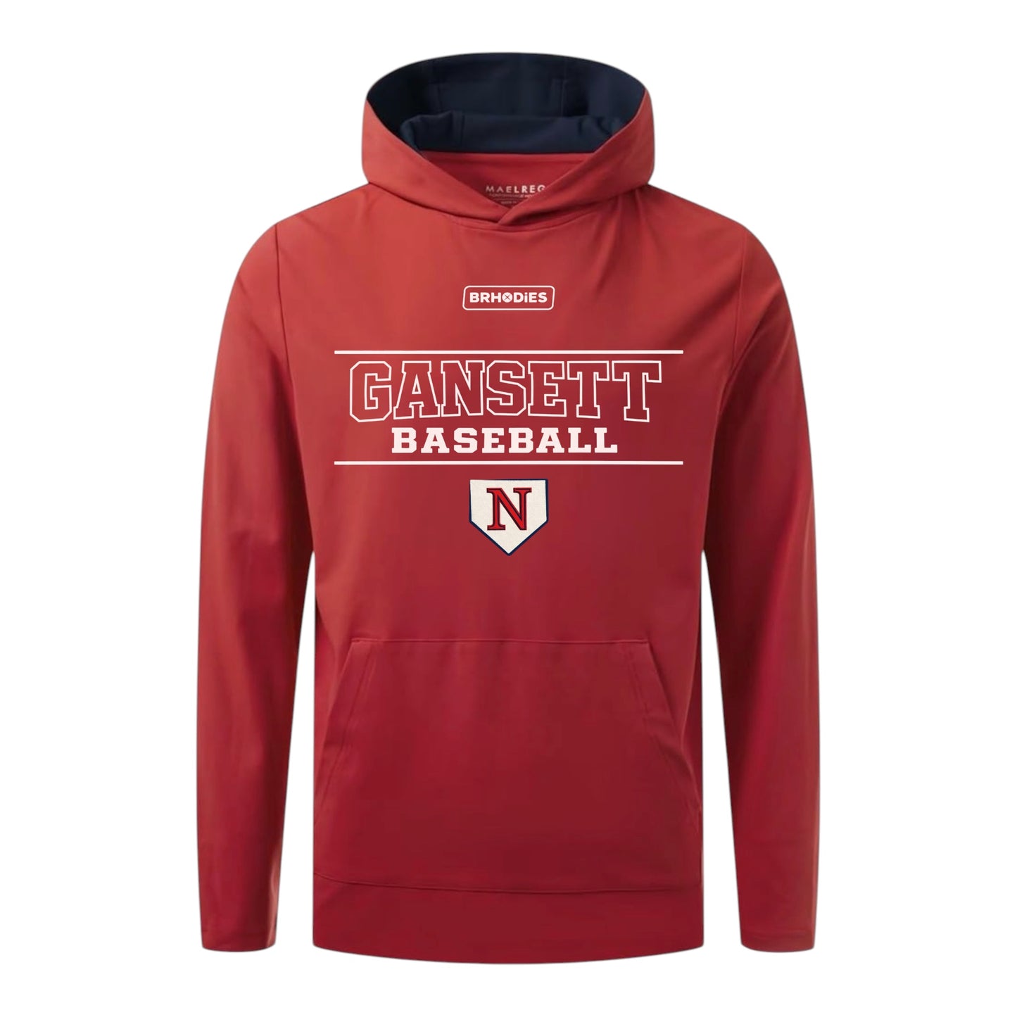 Brhodies Gansett Baseball Performance Hoodie (adult)