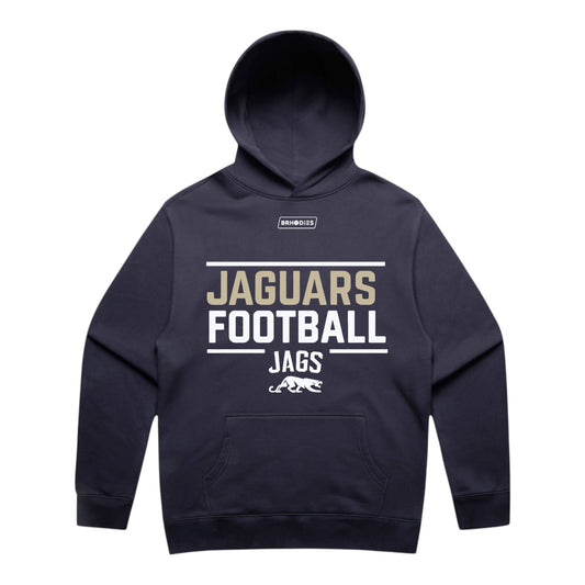 Jags Football Print Hoodie (faded black)