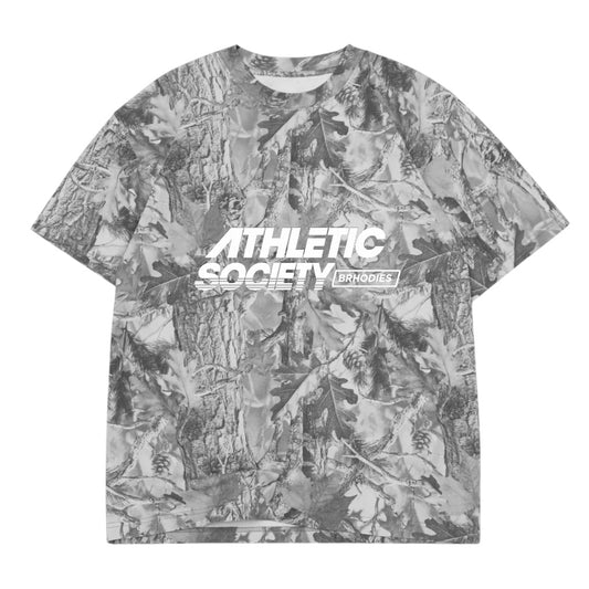 Athletic Society Camo Tee – Grey Woodland