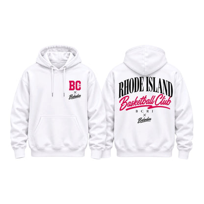 BCRI × BRHODIES COLLAB WHITE /PINK HOODIE  🏀