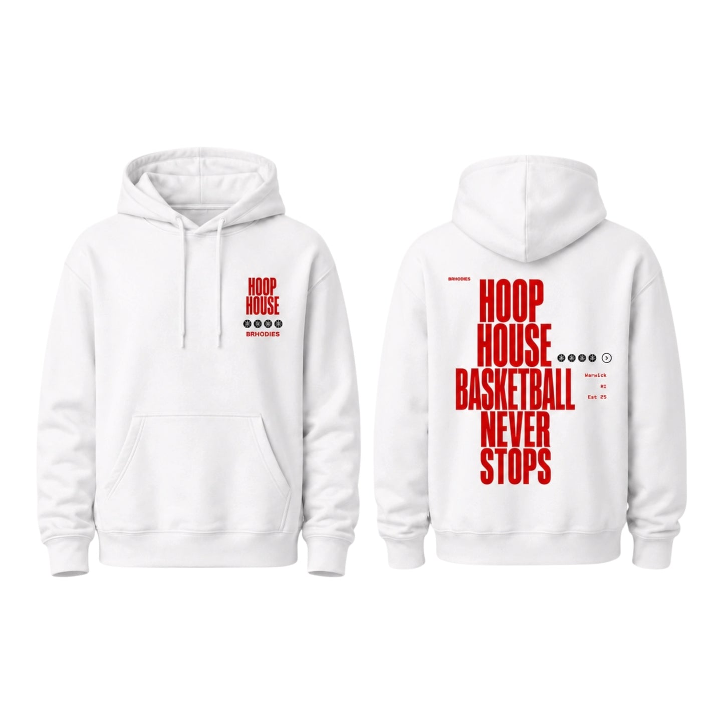 Hoop House x Brhodies |  Basketball Never Stops Hoodie