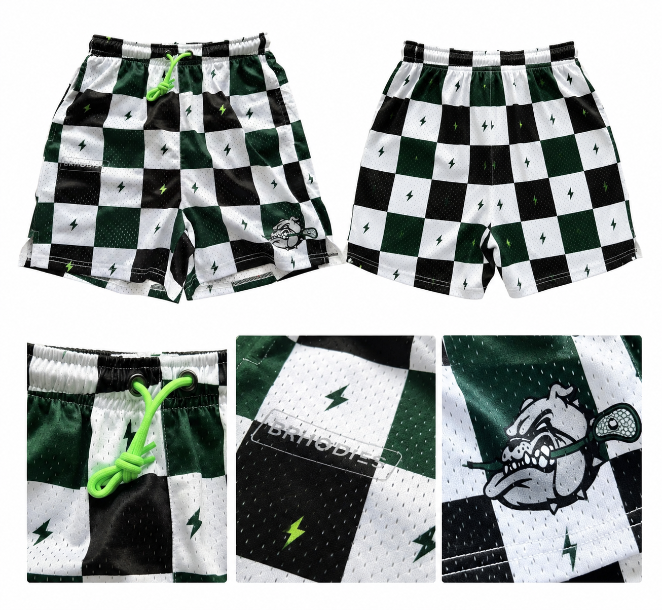 BRHODIES x BULLDOGS CHECKMATE MESH SHORTS (out now)