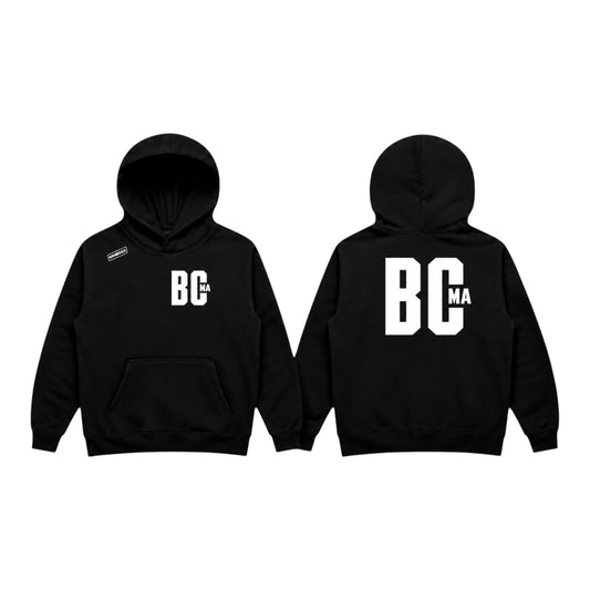 BCMA × BRHODIES — SZN I PREMIUM HOODIE (black/white)