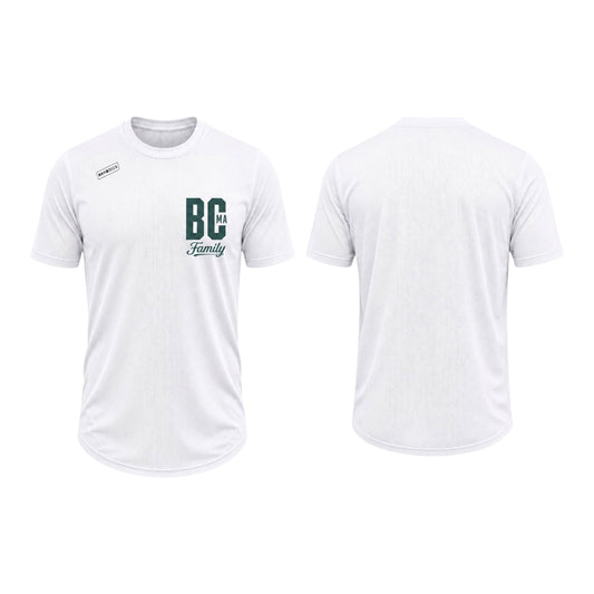 BCMA× BRHODIES — SZN I MESH COMPRESSION TEE (white)