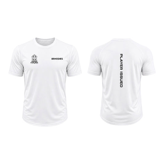 HOOP HOUSE × BRHODIES PLAYER ISSUED LOOSE-FIT MESH COMPRESSION TEE