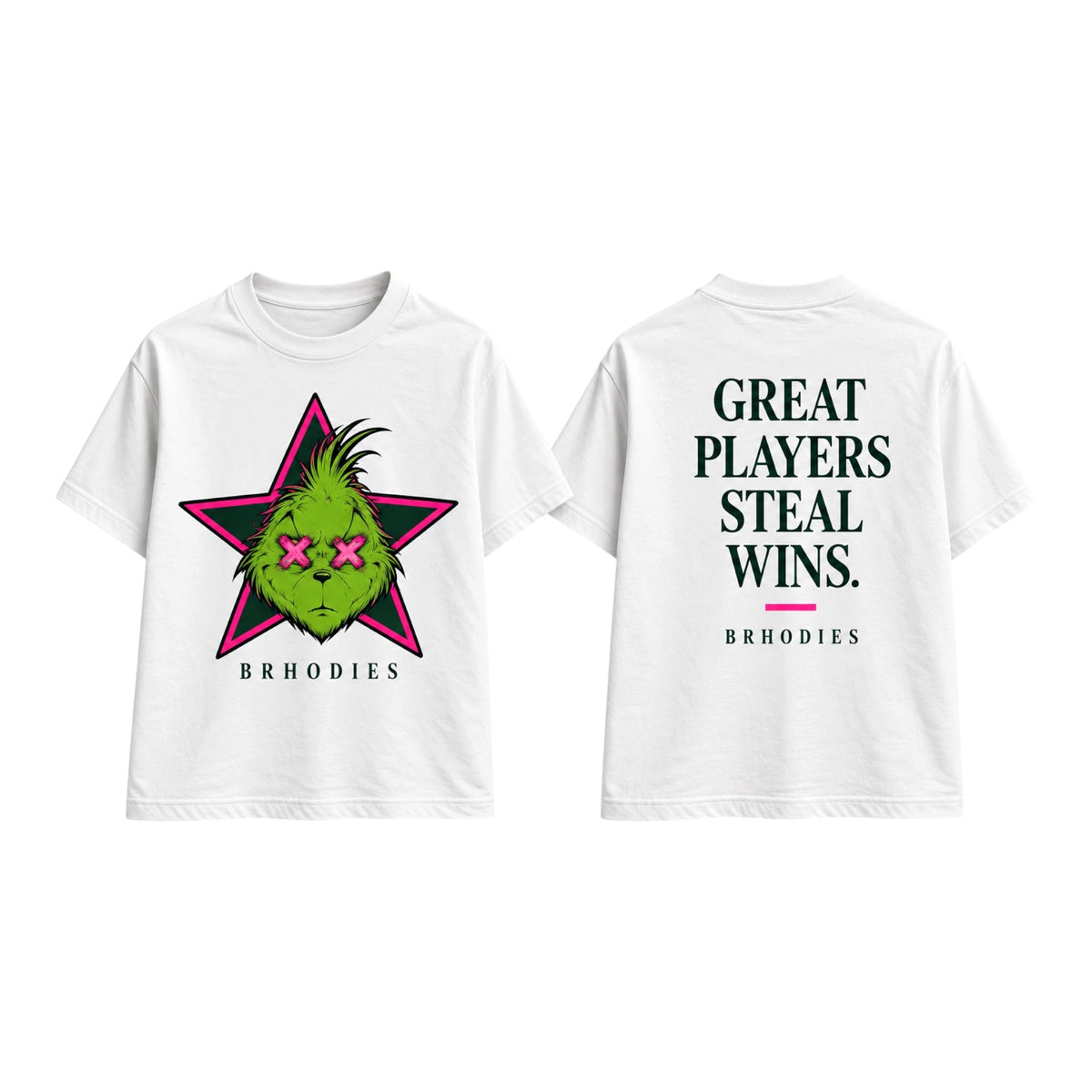 BRHODIES × GRINCH — STEAL WINS DRI-EASE TEE