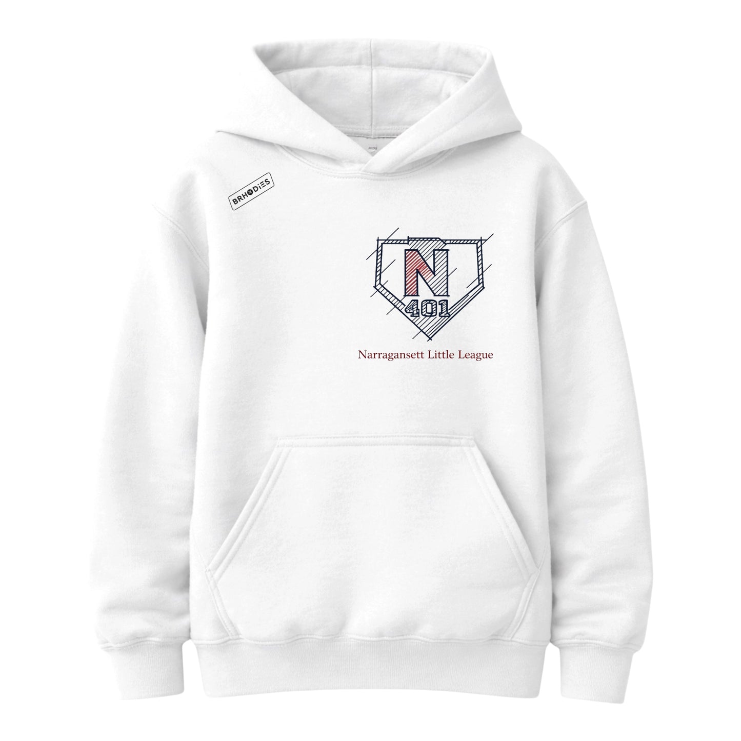 Narragansett Little League Blueprint Hoodie