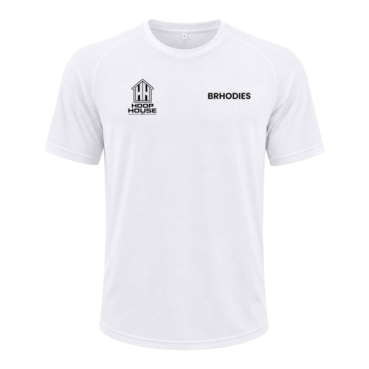 HOOP HOUSE × BRHODIES PLAYER ISSUED LOOSE-FIT MESH COMPRESSION TEE