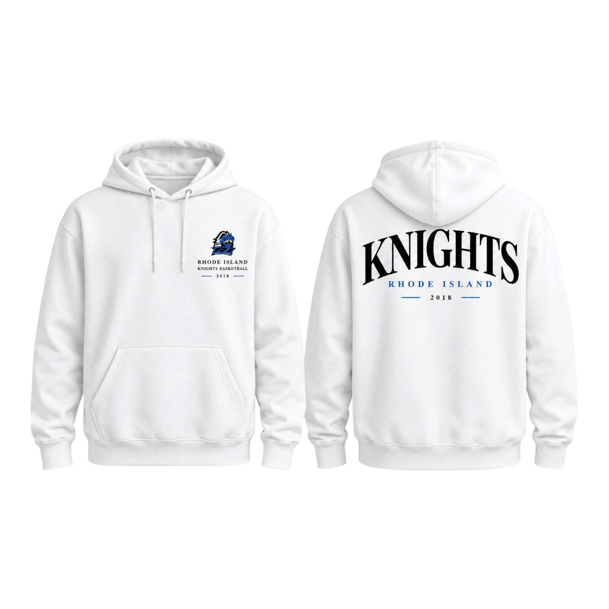 RI KNIGHTS × BRHODIES COLLAB WHITE HOODIE 🏀