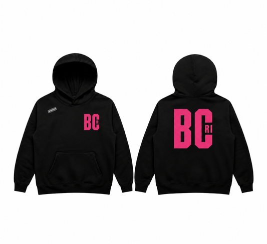 BCRI x BRHODIES - SZN 1 PREMIUM HOODIE (black/ pink)