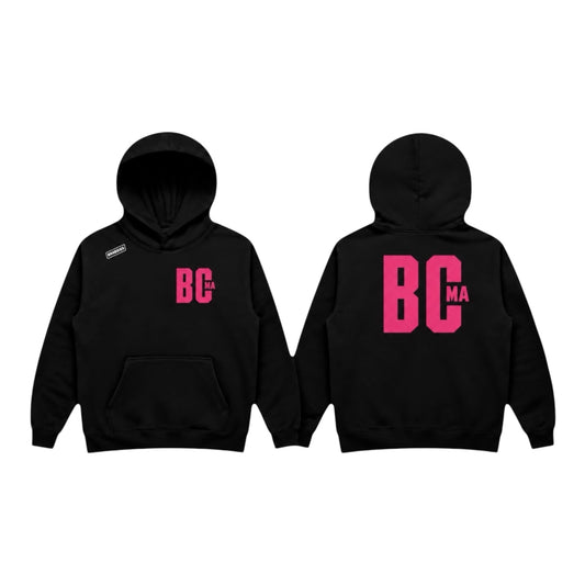 BCMA× BRHODIES — SZN I PREMIUM HOODIE (black/pink)