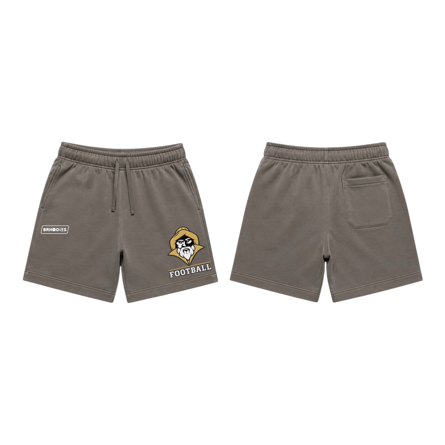 Faded Grey Football Shorts