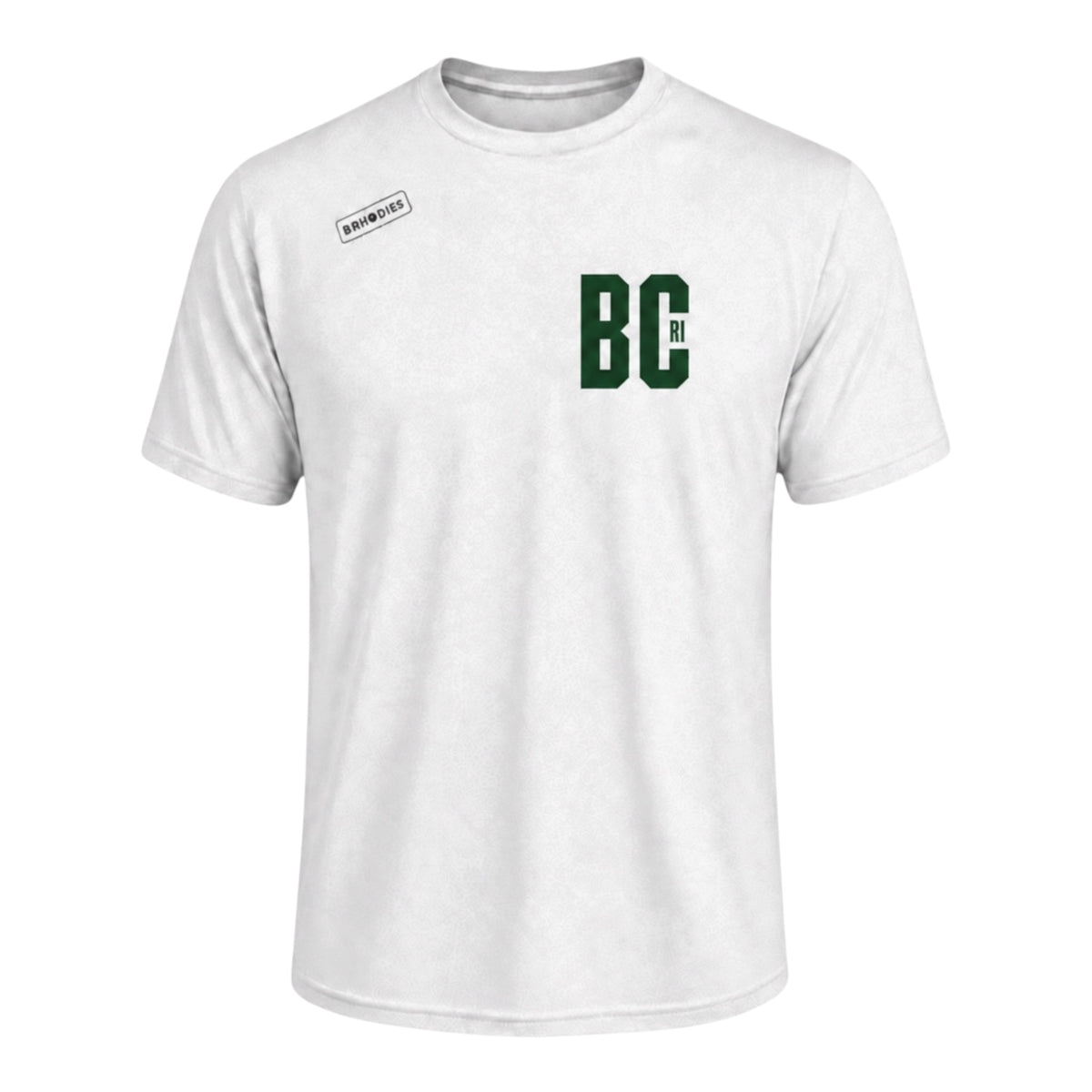White BCRI × Brhodies Dri‑Ease Tee 🏀
