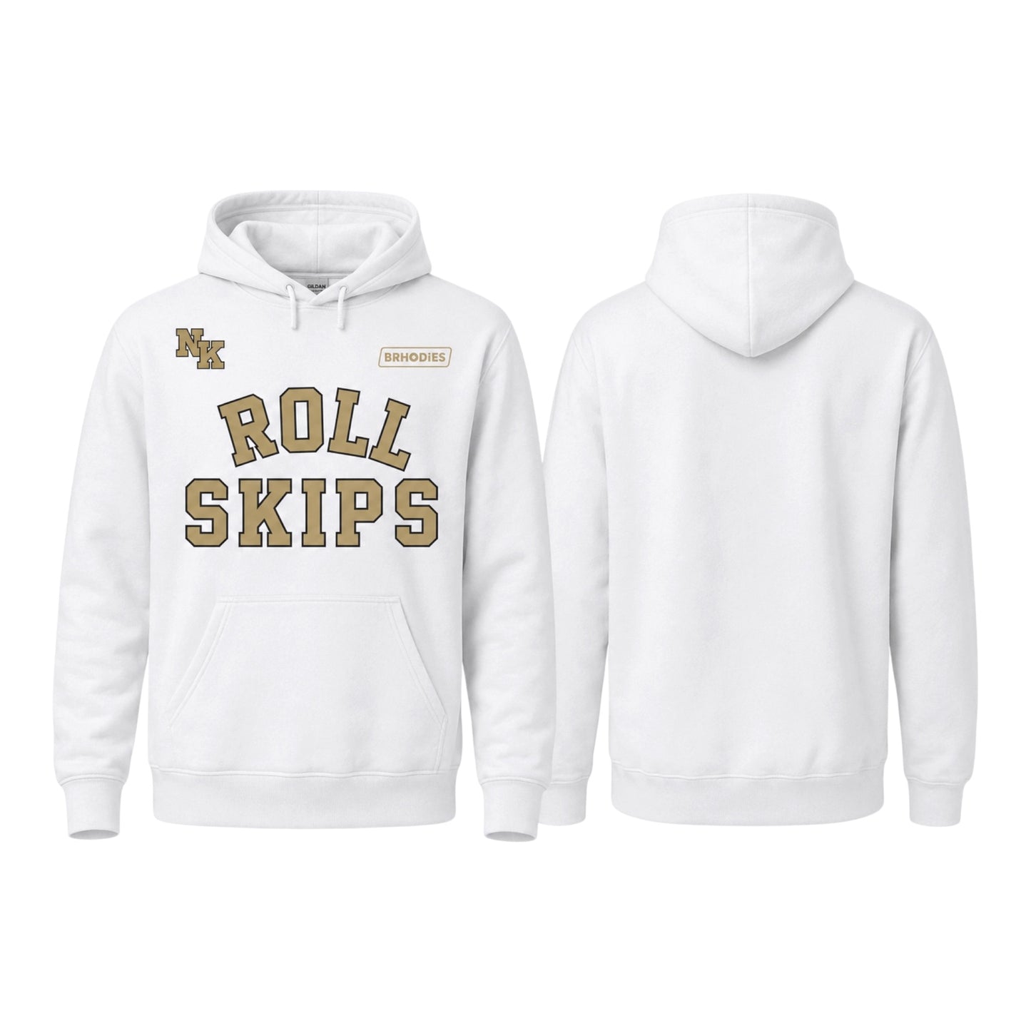 Roll Skips White Hoodie