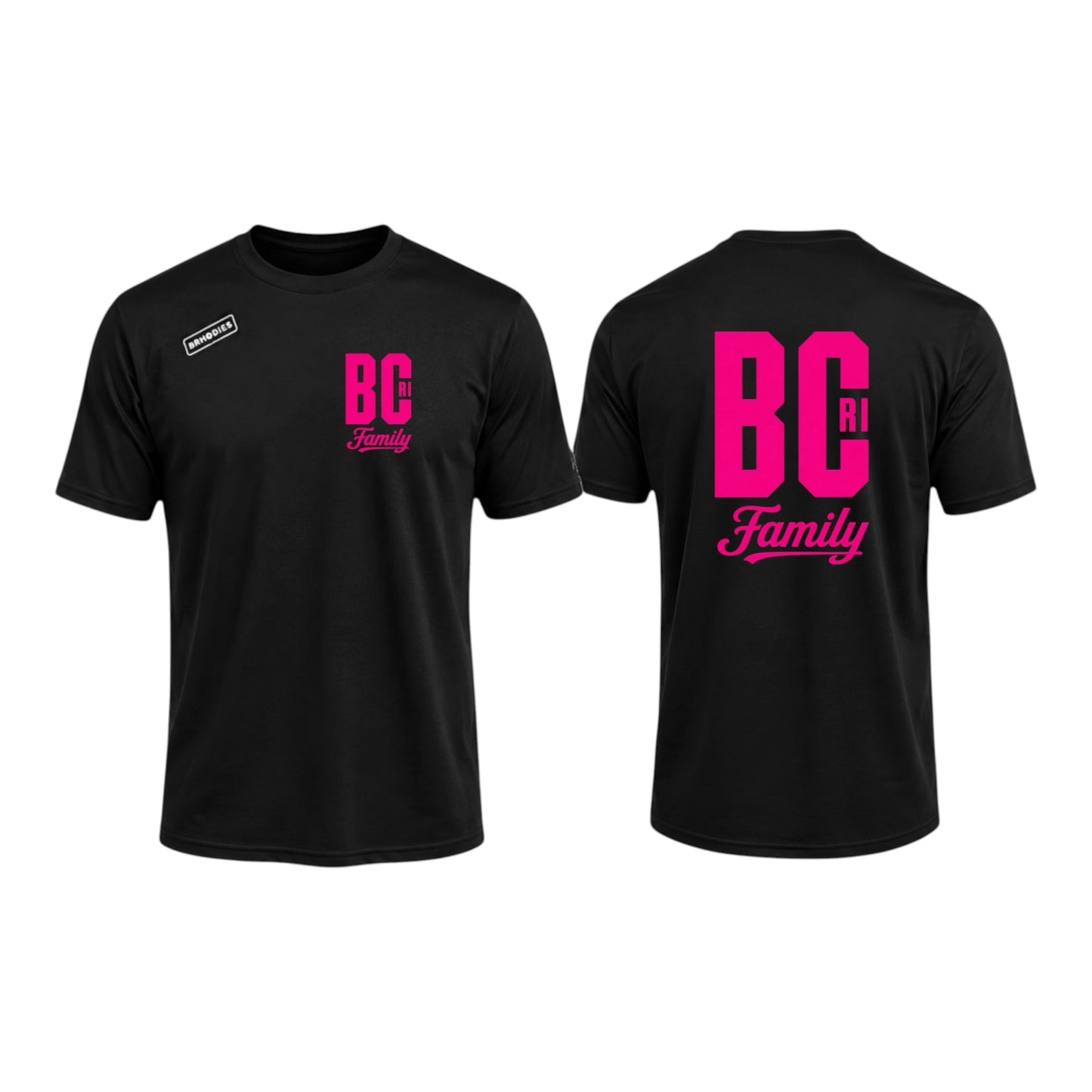 BCRI × BRHODIES — SZN I PREMIUM TEE (black/pink)
