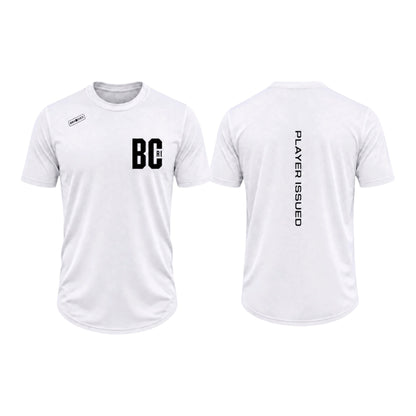 BCRI x Brhodies Player Issued Mesh Compression Tee (white/ black)