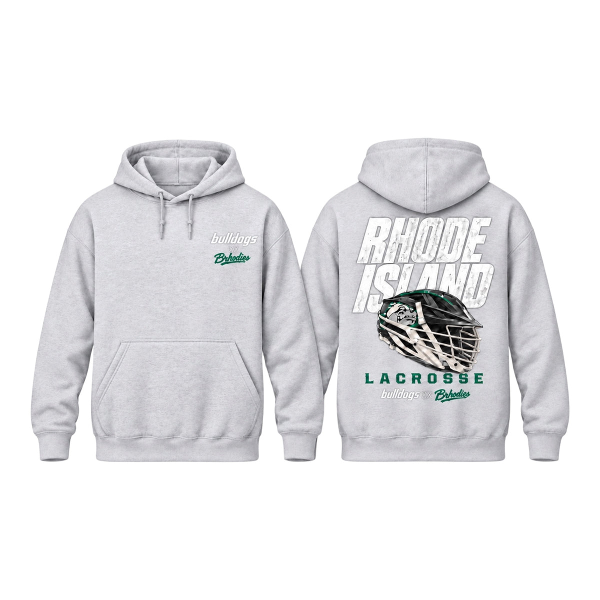 Brhodies × Bulldogs — Rhode Island Helmet Hoodie | SZN II