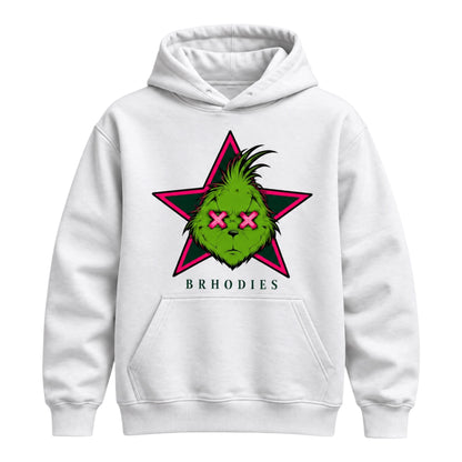BRHODIES × GRINCH — STEAL WINS WHITE HOODIE