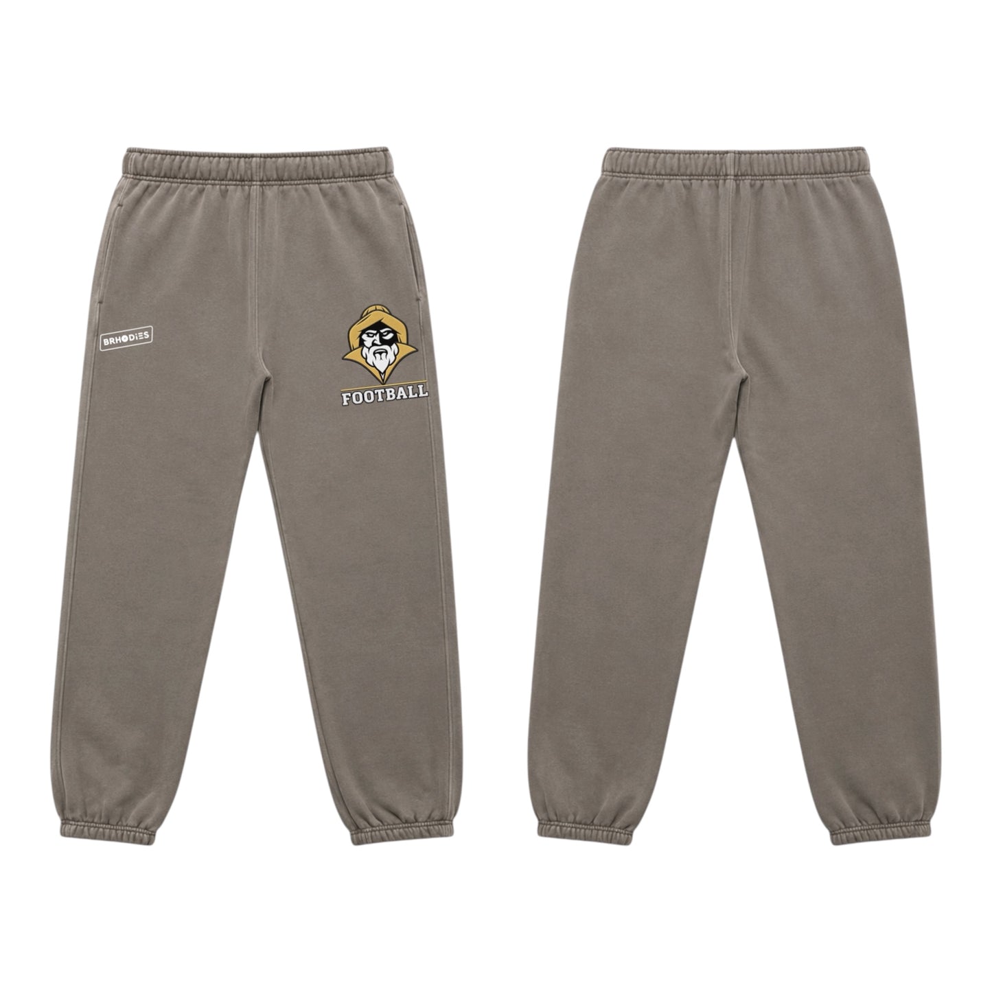 Faded Grey Football Joggers