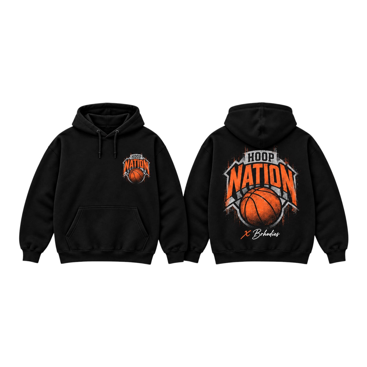 Hoop Nation x Brhodies Vintage Basketball Hoodie