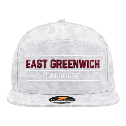 East Greenwich Lacrosse Premium Snapback (white camo 7-panel)