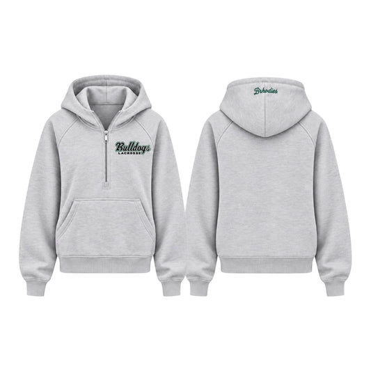 Brhodies × Bulldogs — Embroidered Half-Zip Hoodie | SZN II