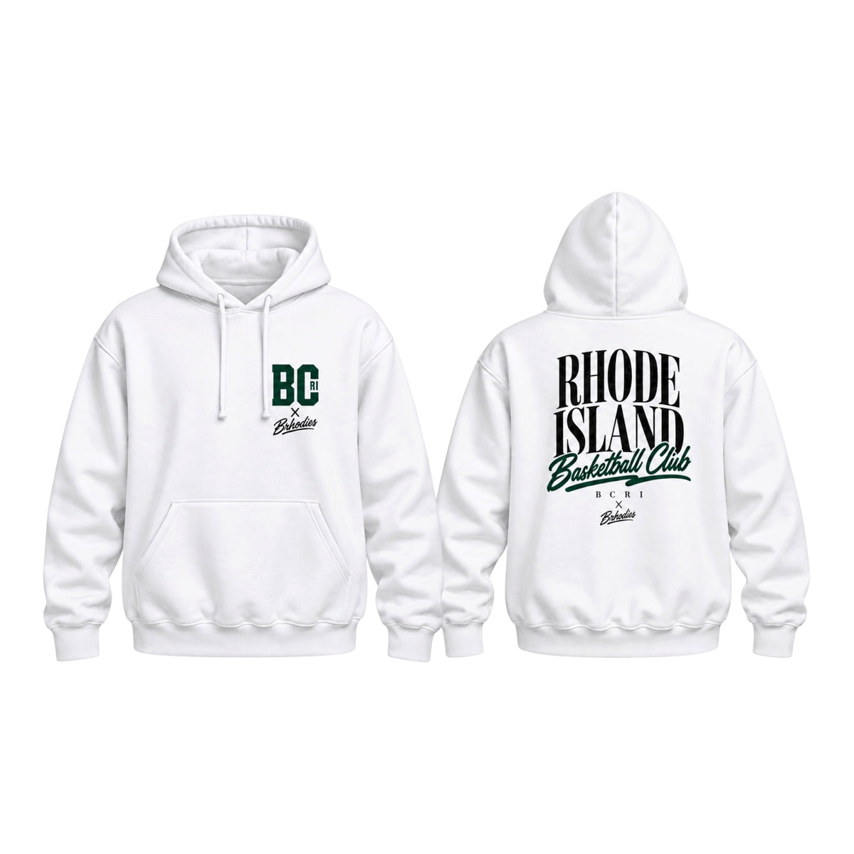 BCRI × BRHODIES COLLAB WHITE HOODIE  🏀