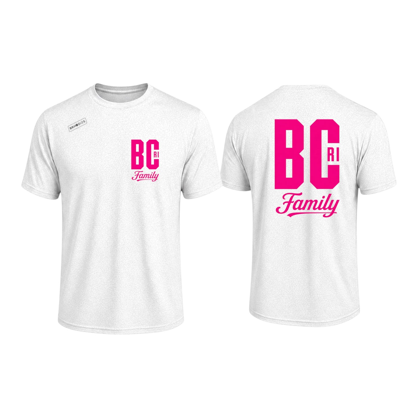 BCRI × BRHODIES — SZN I PREMIUM TEE (white/pink)