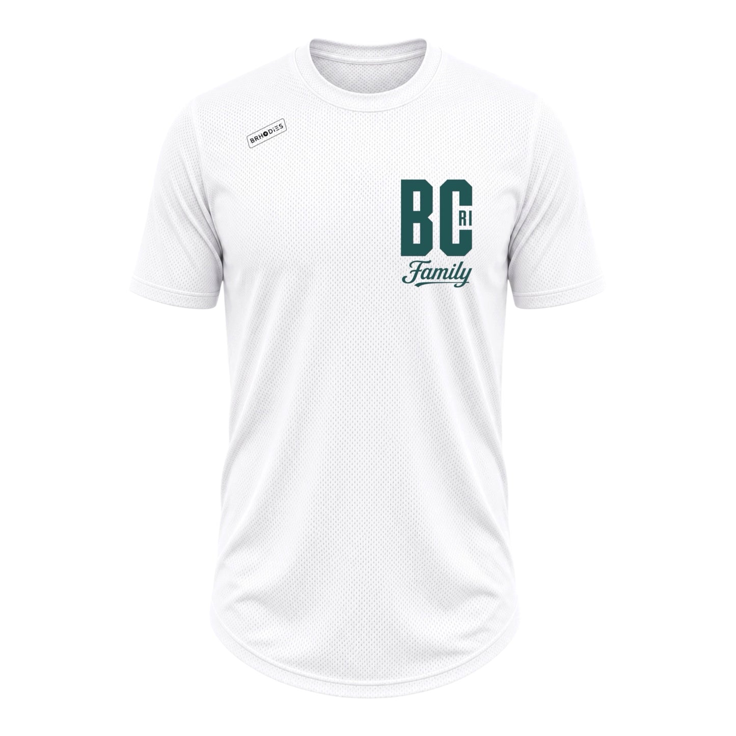 BCRI × BRHODIES — SZN I MESH COMPRESSION TEE (white)